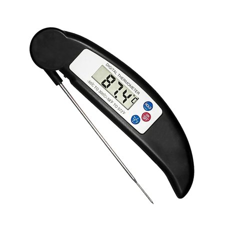 1947Kitchen Instant-Read Stainless Steel Digital Meat and Poultry Thermometer, Black TI-MIKDT-BLA